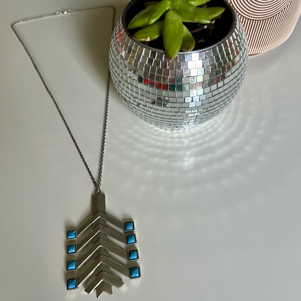 The 2BANDITS necklace. Excellent condition, Modern Southwest 70s vibe.